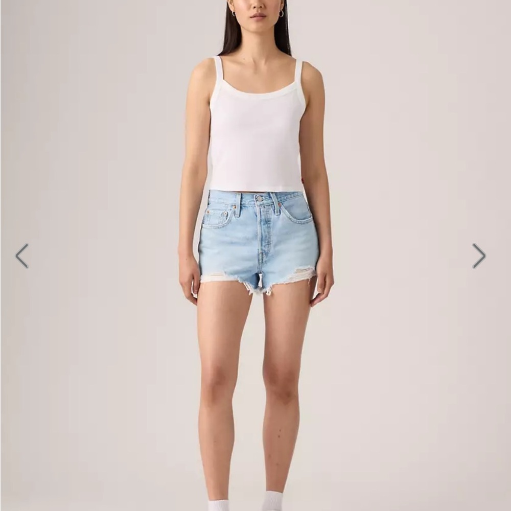 Levi's 501 Light Blue Denim shorts